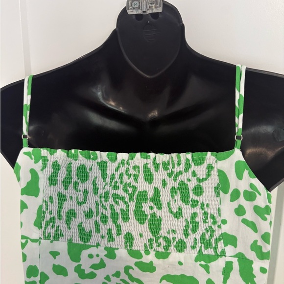 Zara Summer Smocked Square Neckline Printed Bodysuit Size Small - Picture 7 of 14